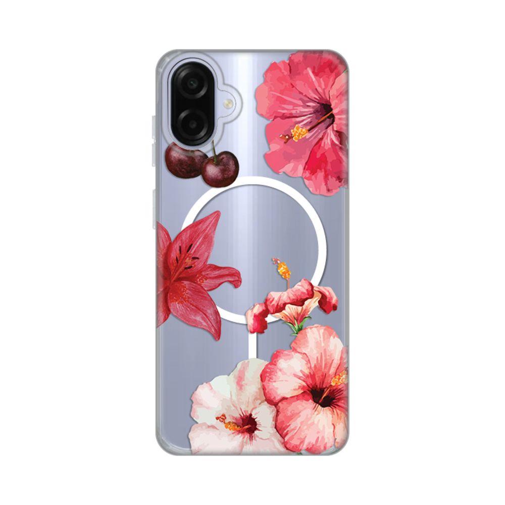 Maska za Samsung Galaxy A07 Hibiscus Print Magsafe A075F, Šarena