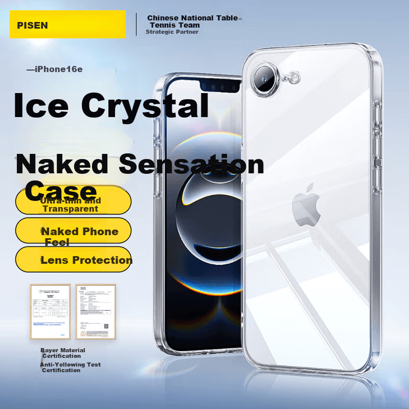 Pisen Maska za mobilni telefon iPhone 17e / iPhone 16e, Providna