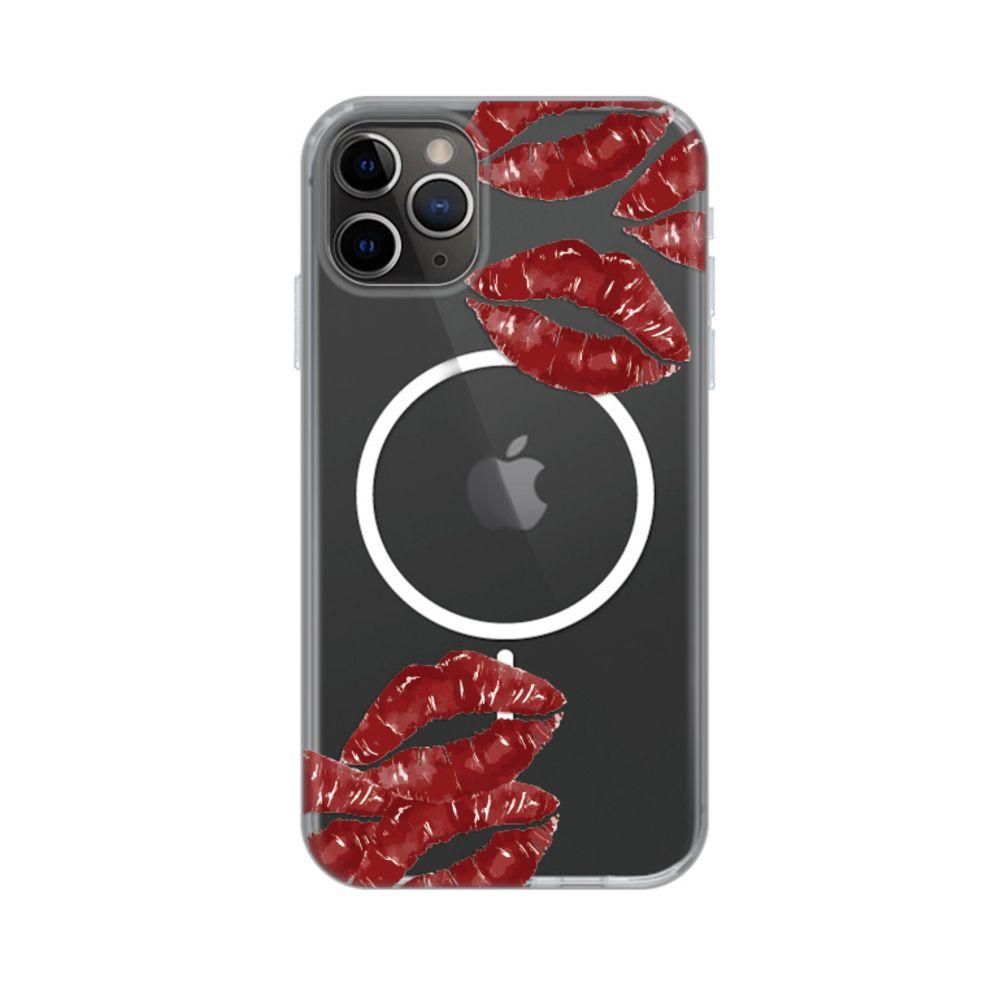 Maska za iPhone 11 Pro Max 6.5 Kisses Print Magsafe, Šarena