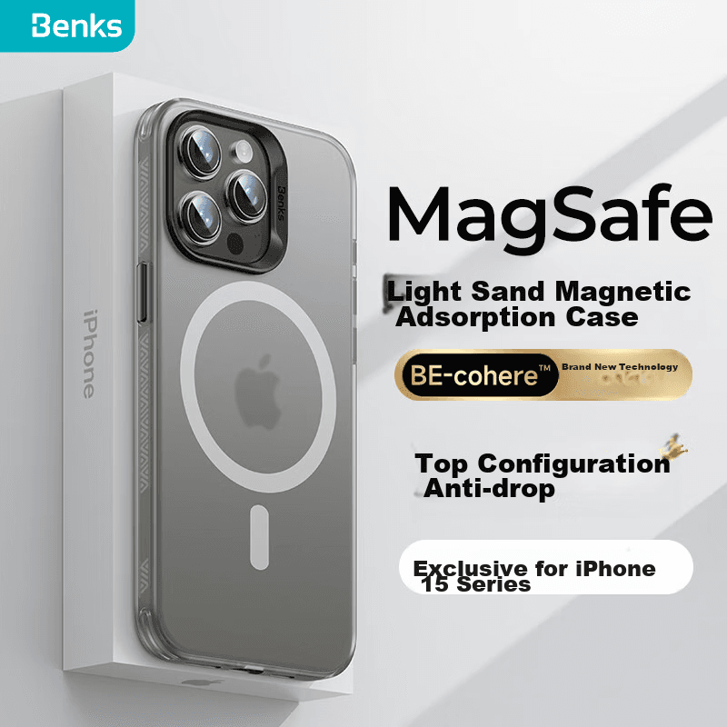 Benks Maska za mobilni telefon iPhone 15 Pro Max, Siva
