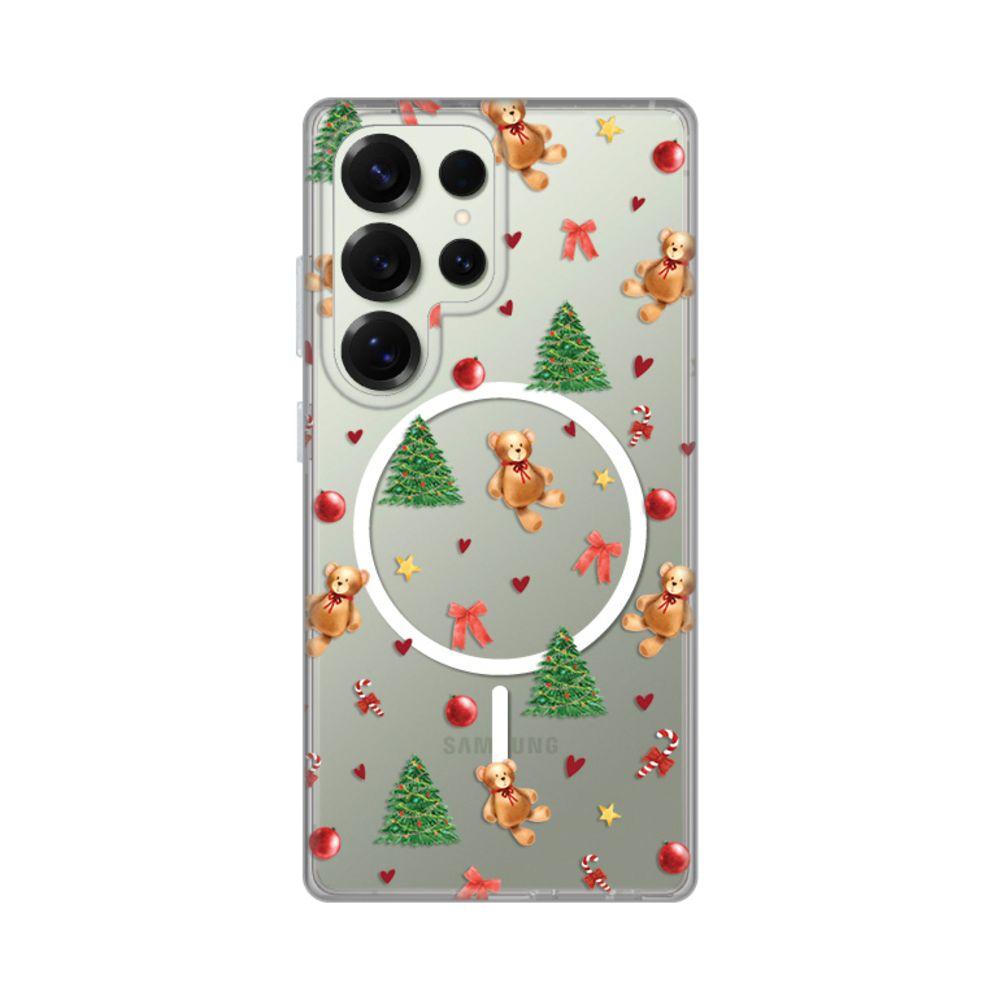 Maska za Samsung Galaxy S25 Ultra Merry Bear Print Magsafe S938B, Šarena