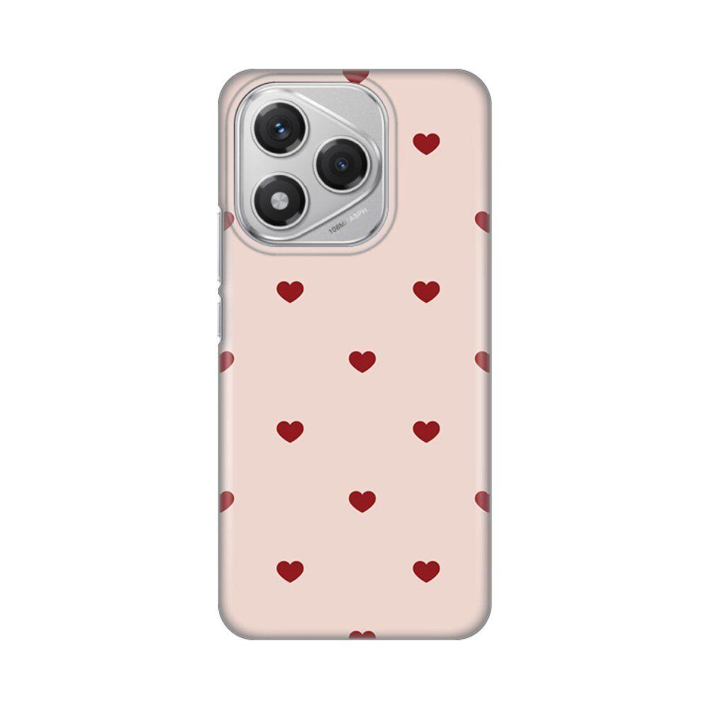 Maska za Honor 400 Lite Beige Hearts  Print, Šarena