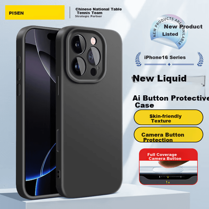 Pisen Maska za mobilni telefon iPhone 16 Pro Max, Crna