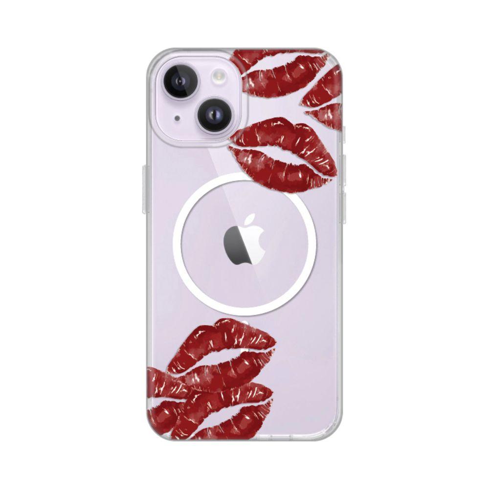 Maska za iPhone 13/14 6.1 Kisses Print Magsafe, Šarena