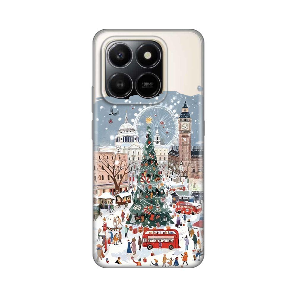Maska za Honor X7d 4G/400 Smart 5G Christmas Town  Print Skin, Šarena