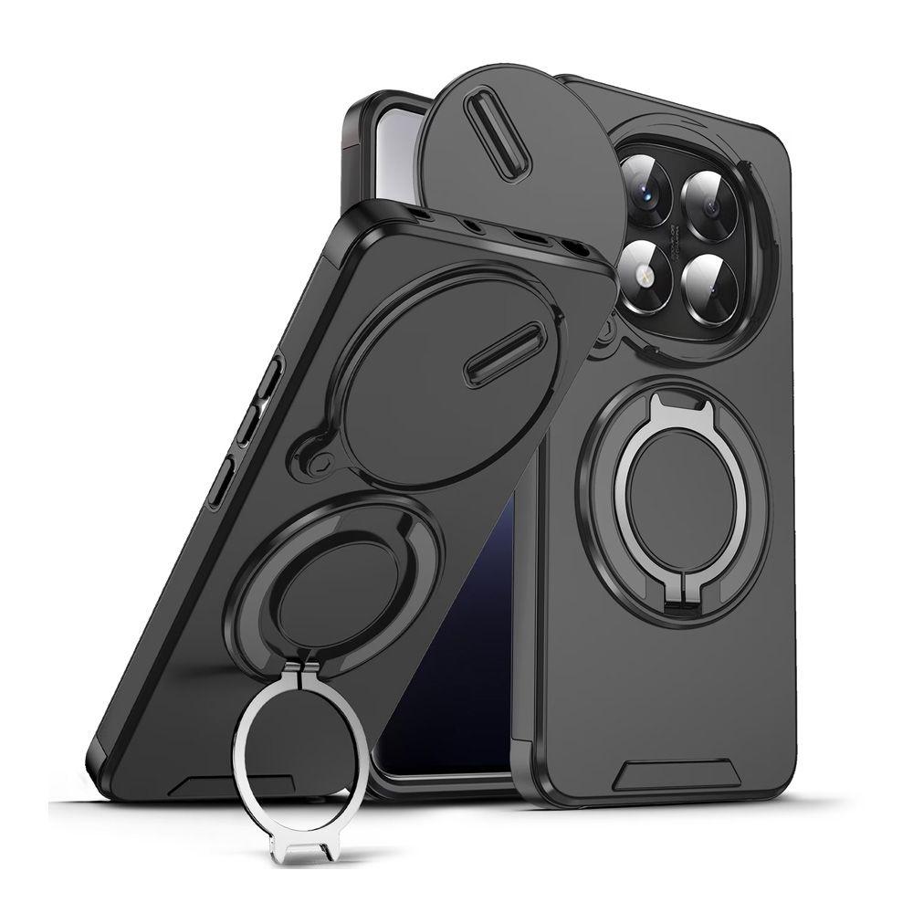 Teracell Maska za Xiaomi Redmi Note 15 Pro Plus 5G EU CamShield Ring Stand, Crna