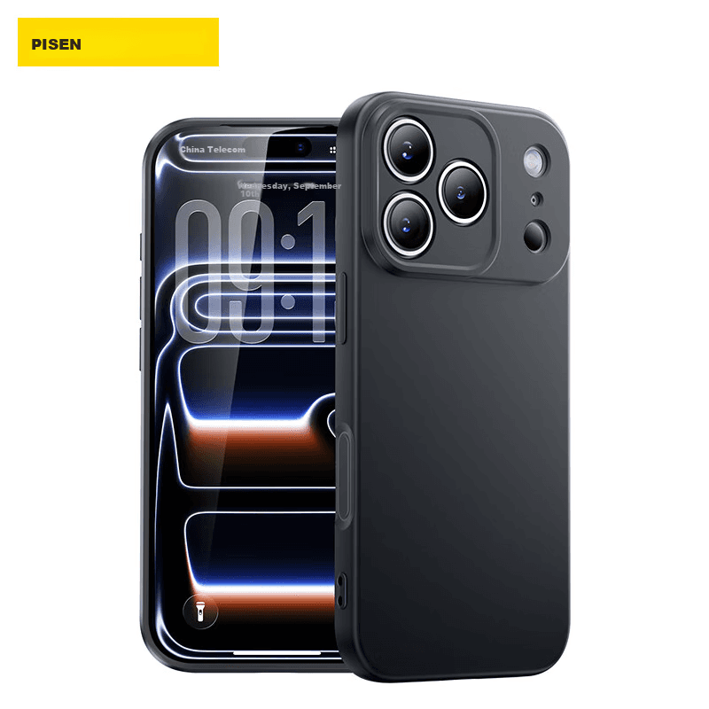 Pisen Maska za mobilni telefon iPhone 17 Pro Max, Crna