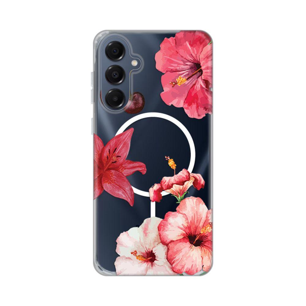 Maska za Samsung Galaxy A16 Hibiscus Print Magsafe A165F, Šarena