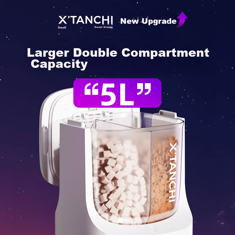 Xiaotiancheng Pametna hranilica za pse i mačke, 5 L, Bela