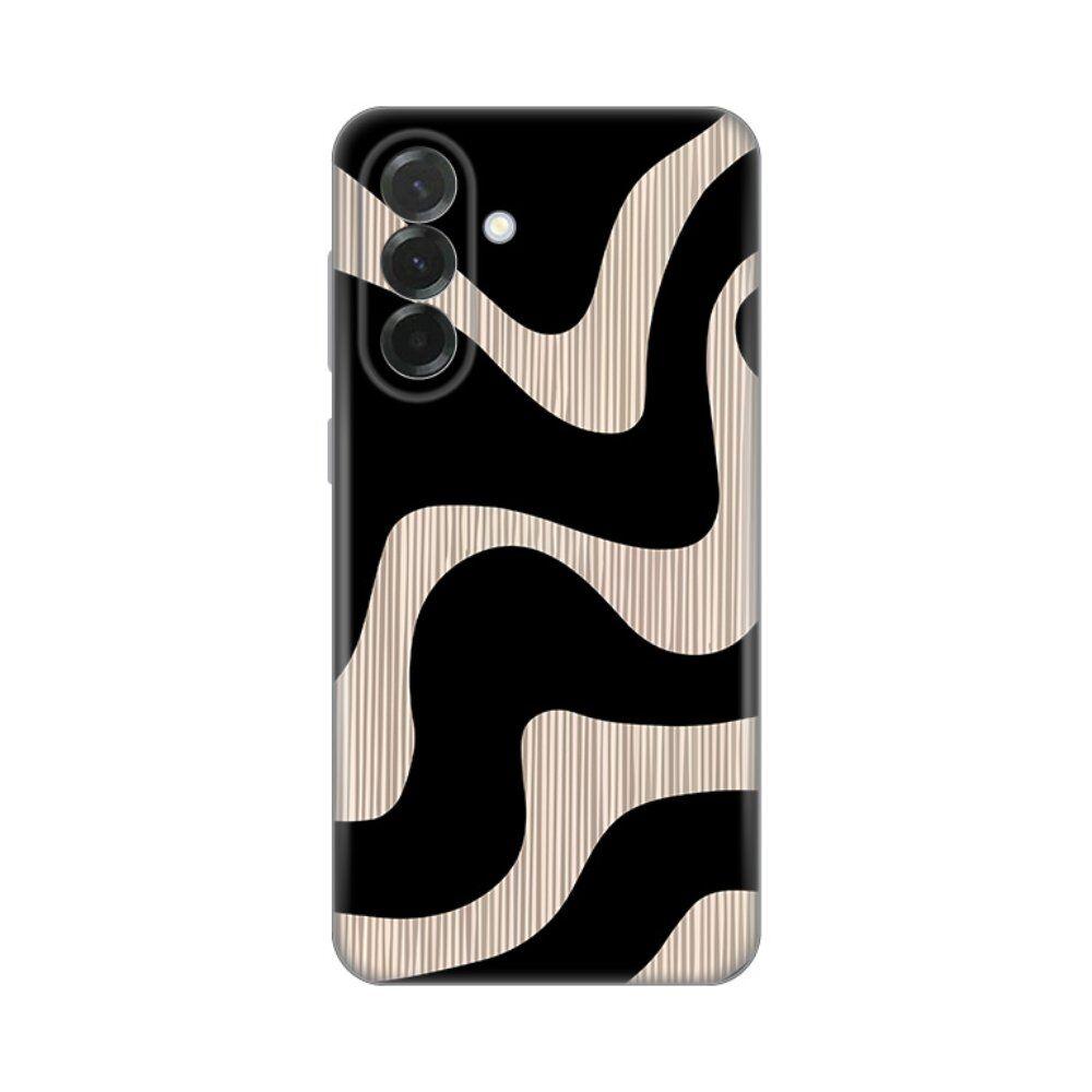 Maska za Samsung Galaxy A37 5G A376B Flow  Print Skin, Crna, Šarena