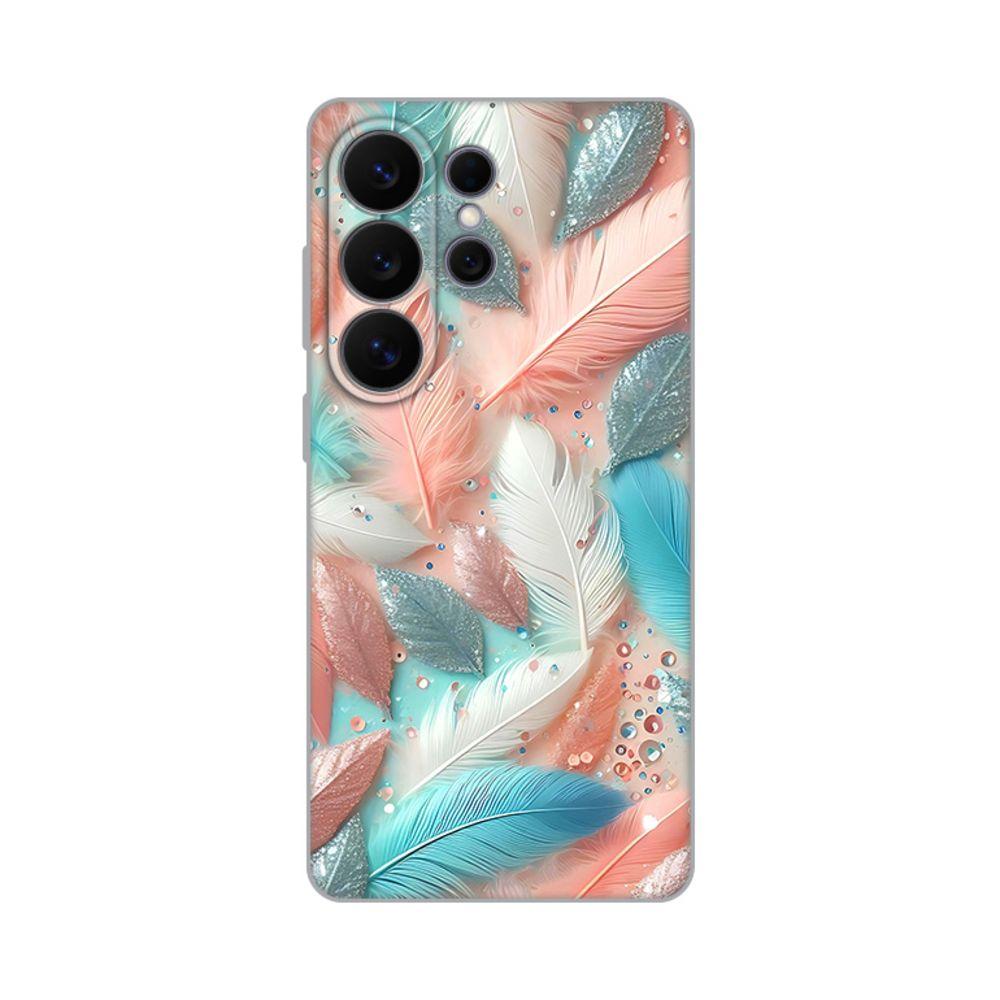 Maska za Samsung Galaxy S26 Ultra Pastel Feathers  Print S948B, Šarena