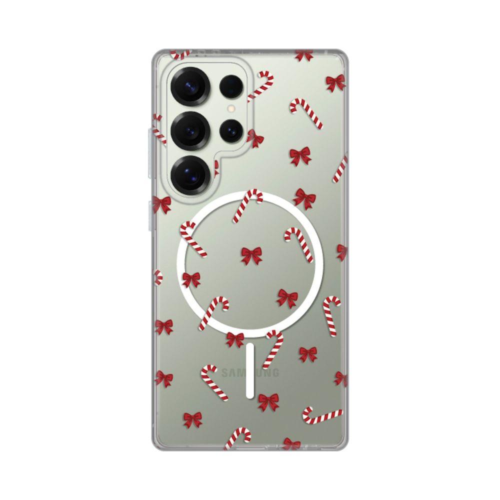 Maska za Samsung Galaxy S25 Ultra Candy Bows Print Magsafe S938B, Šarena