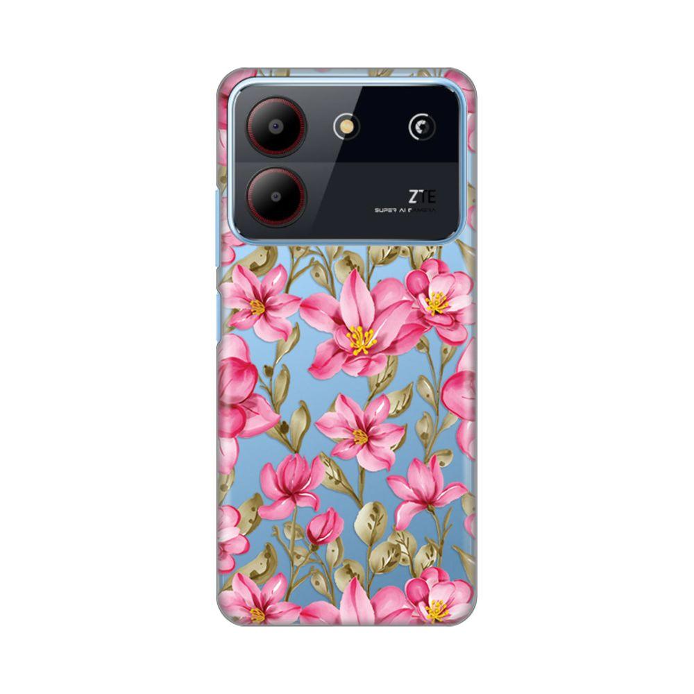 Maska za ZTE Blade A54 Magnolia  Print, Šarena