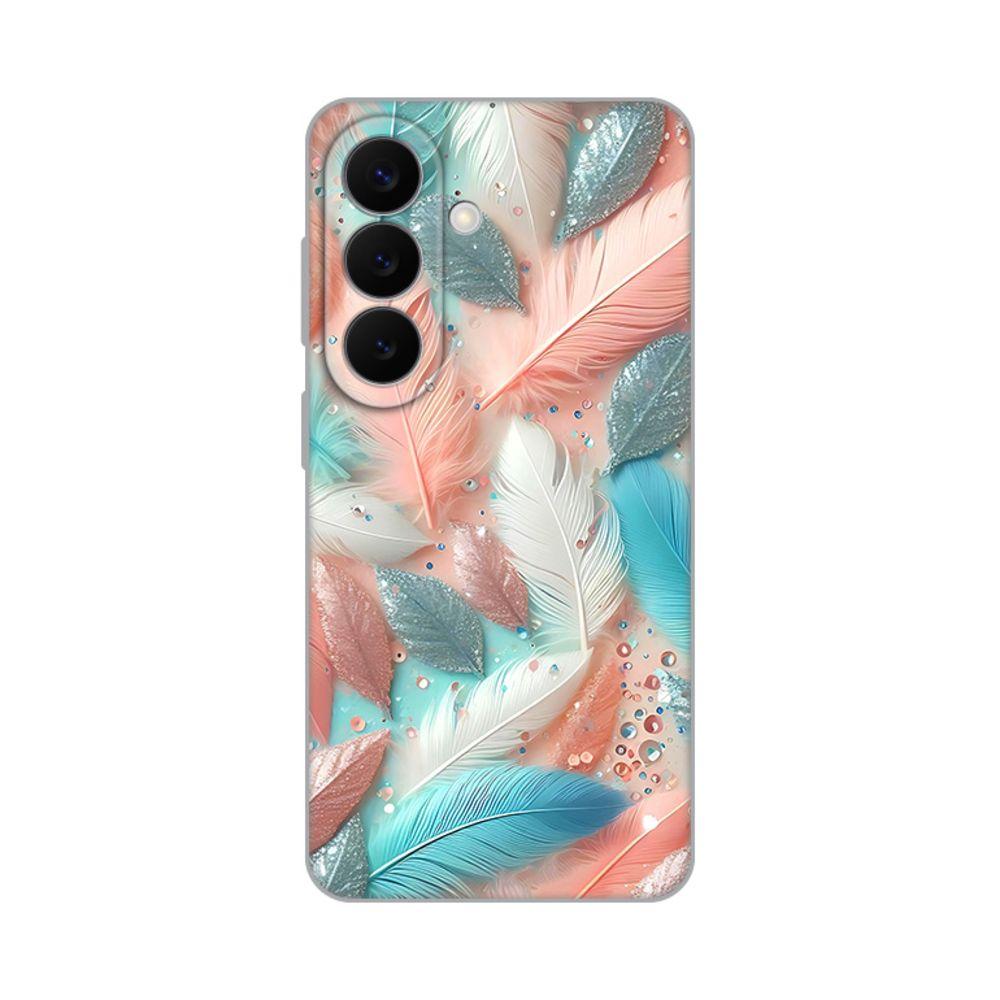 Maska za Samsung Galaxy S26 Pastel Feathers  Print S941B, Šarena
