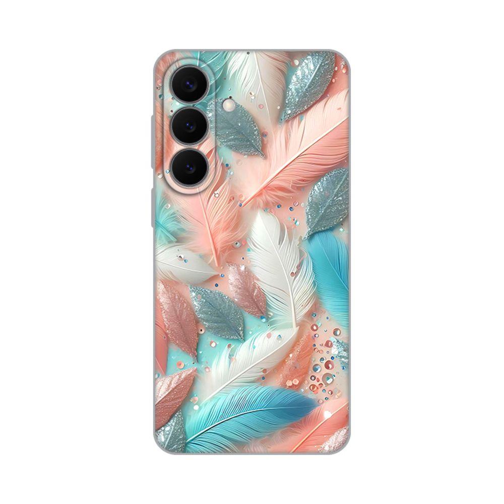 Maska za Samsung Galaxy S26 Plus Pastel Feathers  Print S946B, Šarena