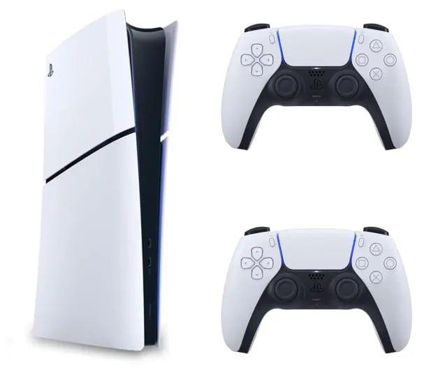 Soni konzola PlayStation 5 - 825 GB Slim - digitalno izdanje + Dualsense, bela
