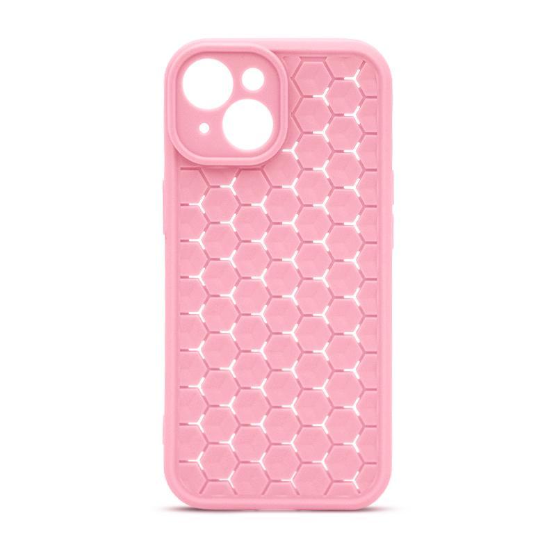 Futrola Honeycomb Color za Iphone 15, Roze