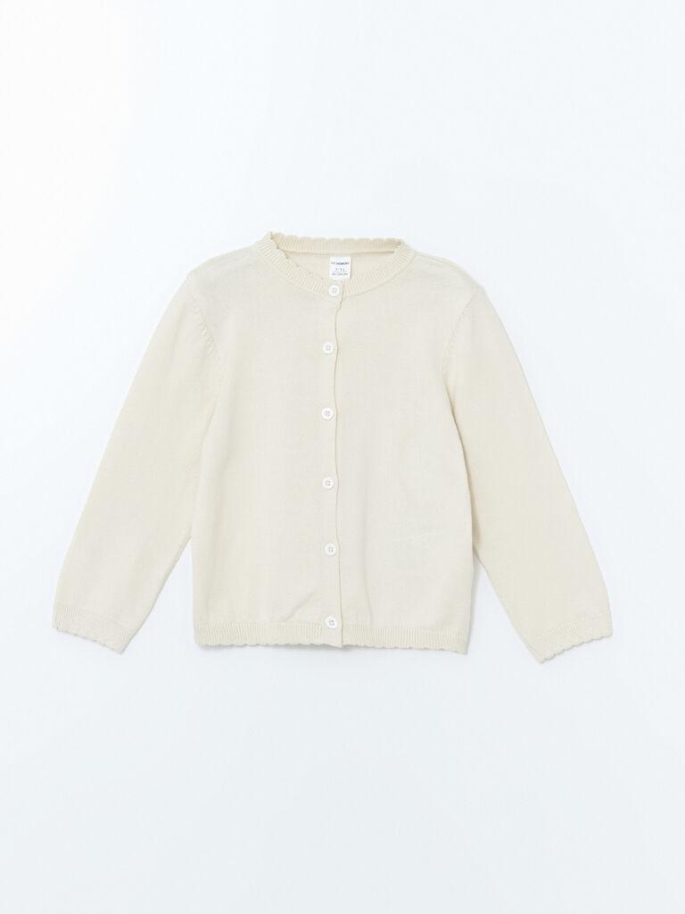 LC Waikiki Kardigan za devojčice W54158Z1-FDW, Krem