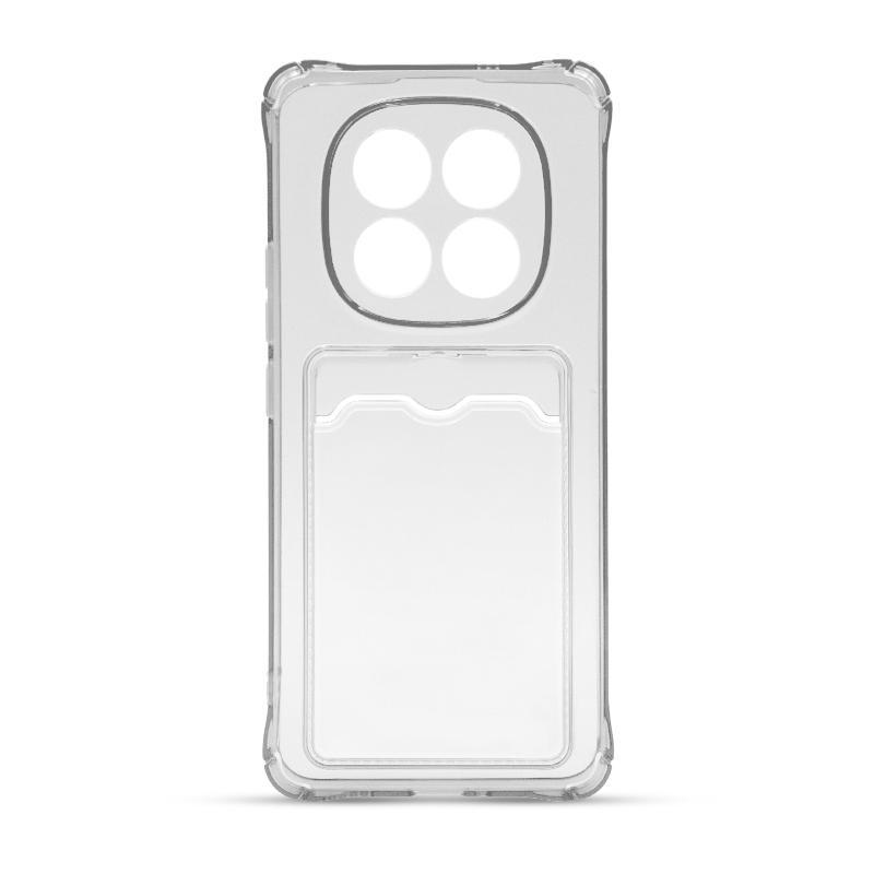 Futrola Clear Wallet za Xiaomi Redmi Note 14 Pro Plus 5G, Crna