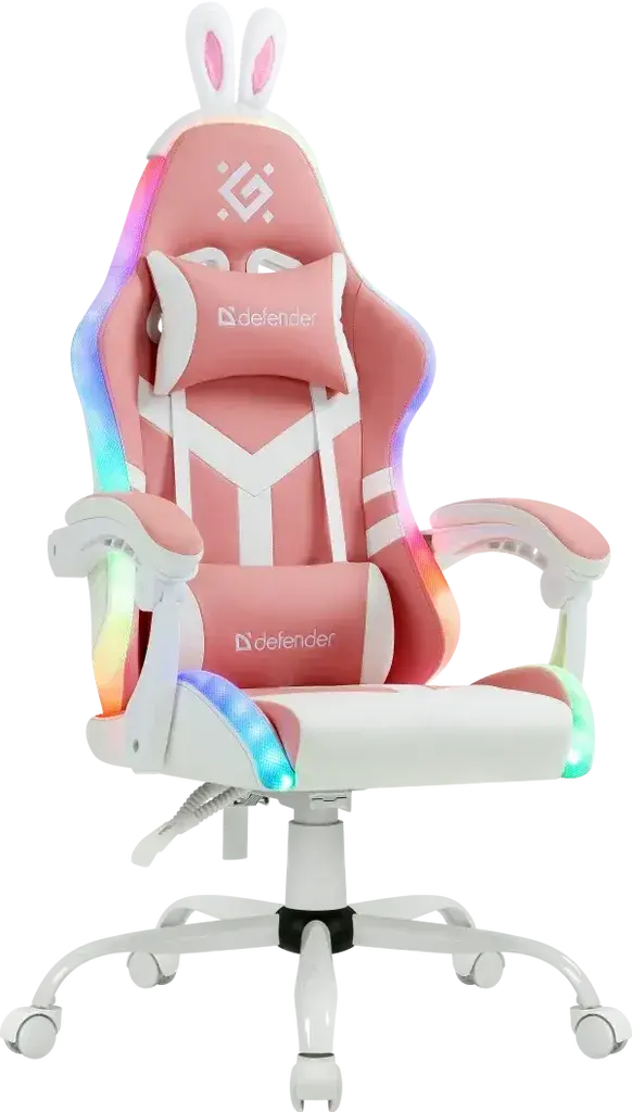 Defender Gaming stolica Defender Ideal, RGB, Belo-roze