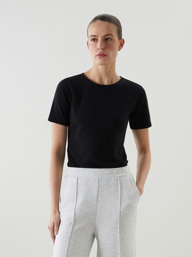 LC Waikiki Ženska majica W53664Z8-CVL, Crna