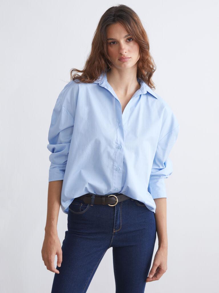 LC Waikiki Ženska košulja W59140Z8-DHU, Svetloplava