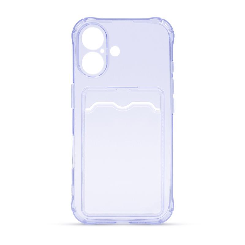 Futrola Clear Wallet za Iphone 16, Ljubičasta