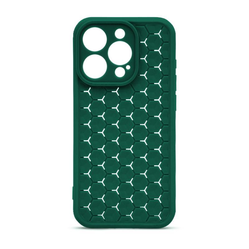 Futrola Honeycomb Color za Iphone 15 Pro, Zelena