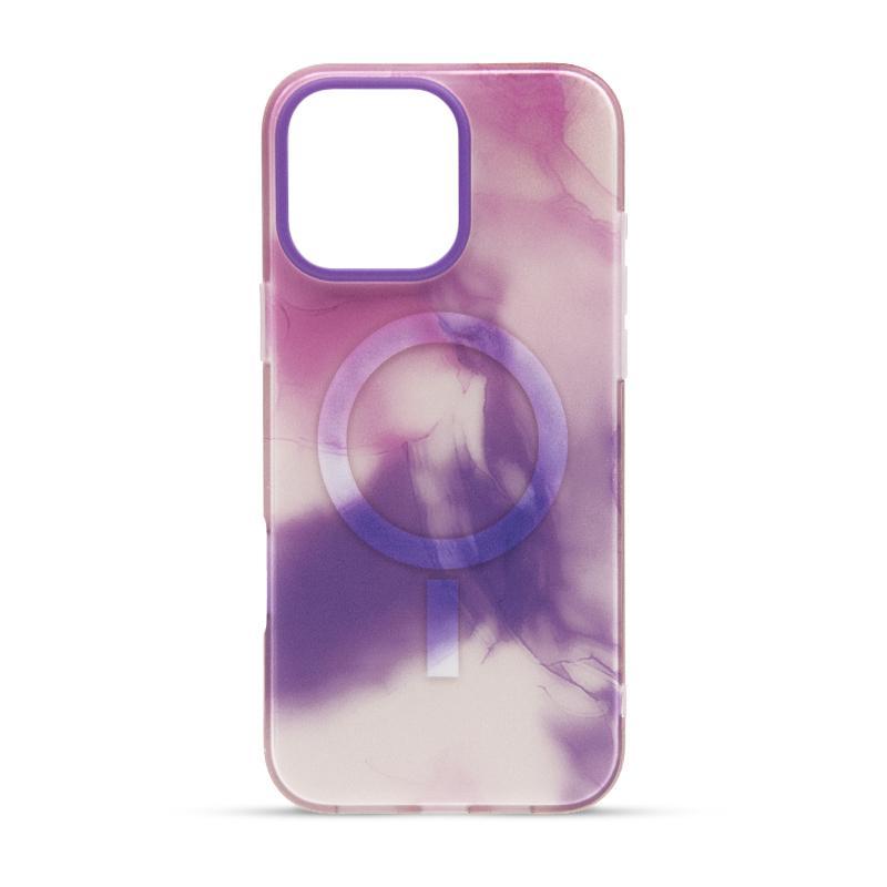 Futrola Mikalen Magsafe Glow za Iphone 16 Pro Max DZ3, Ljubičasta