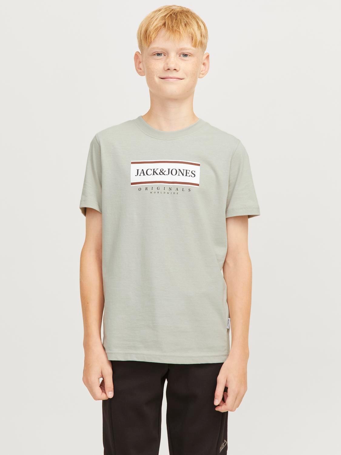 JACK & JONES JUNIOR Majica za dečake 12263108, Siva