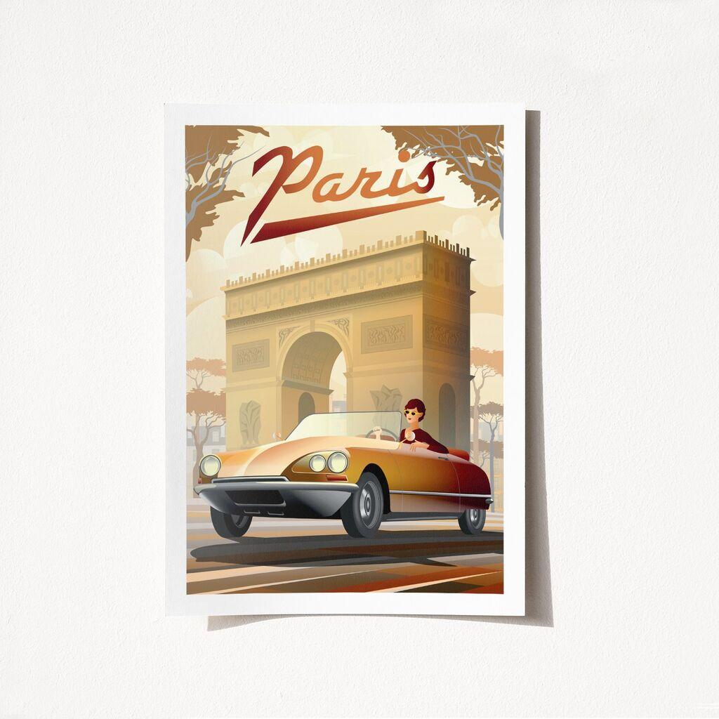 Wallity Poster Paris-1982, 50x70 cm