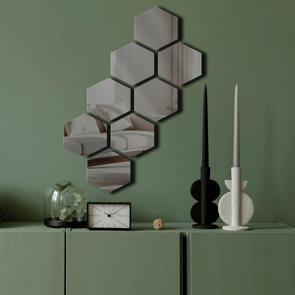 Wallity Ogledalo Ozgl525, 44x60 cm, Sivo