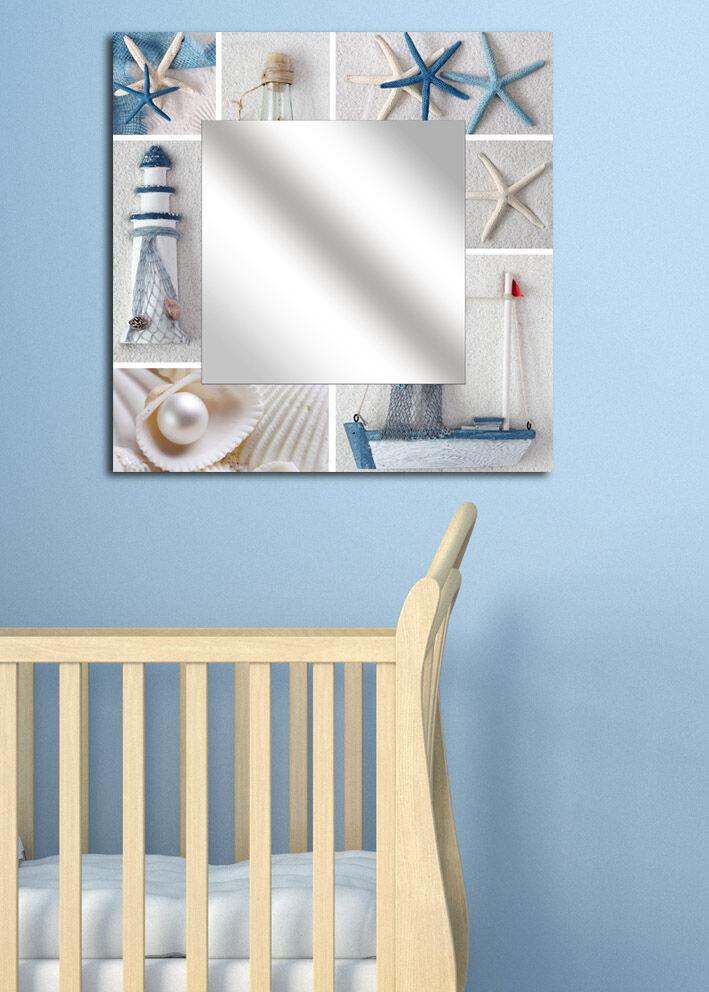 Wallity Ogledalo MA-33, 50x50 cm, Šareno