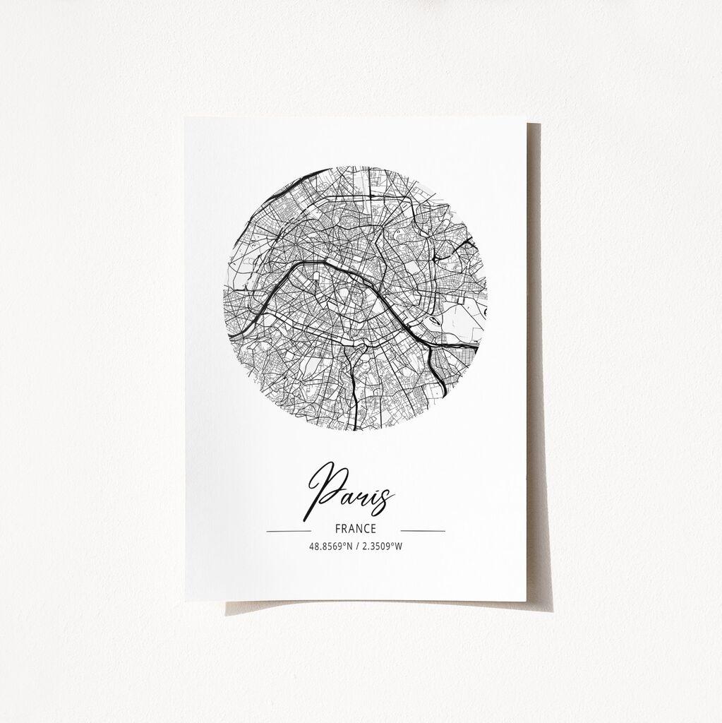 Wallity Poster France Paris-2068, 21x29,7 cm