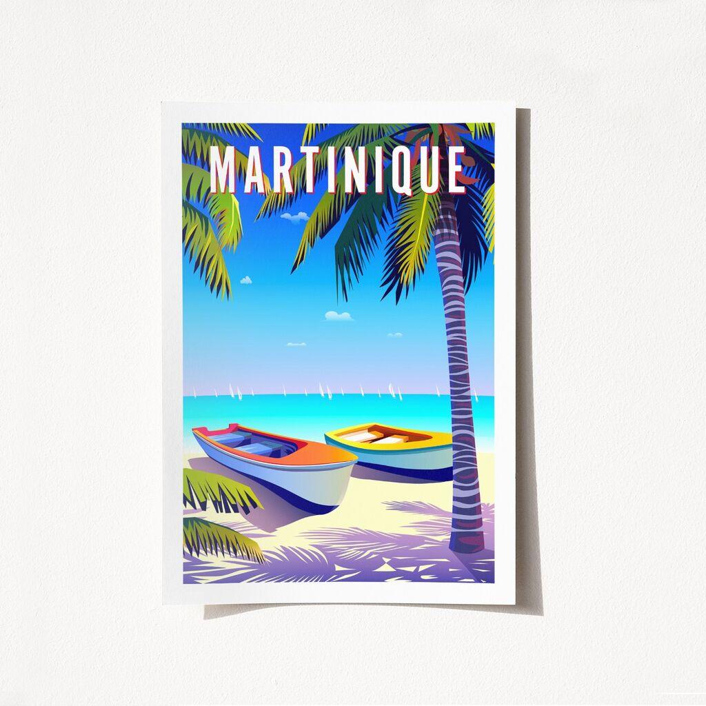 Wallity Poster Martinique-1999, 21x29,7 cm