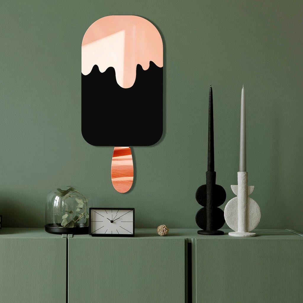 Wallity Ogledalo Ozgl518, 27x60 cm, Rose-gold