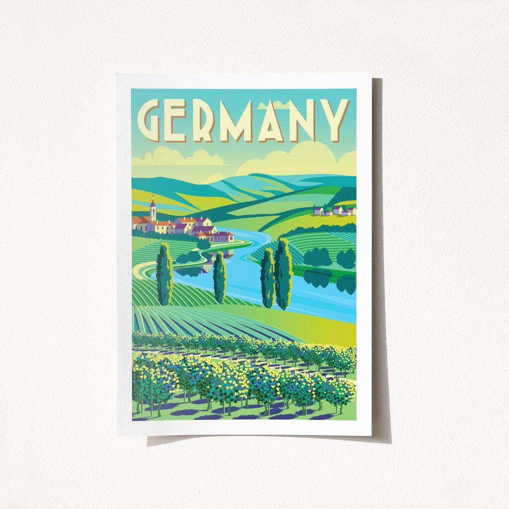 Wallity Poster Germany-1975, 21x29,7 cm