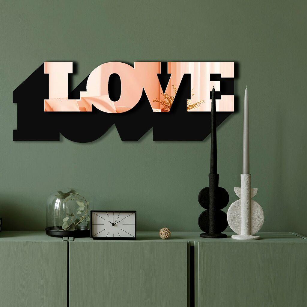 Wallity Ogledalo Ozgl515, 70x25 cm, Rose-gold