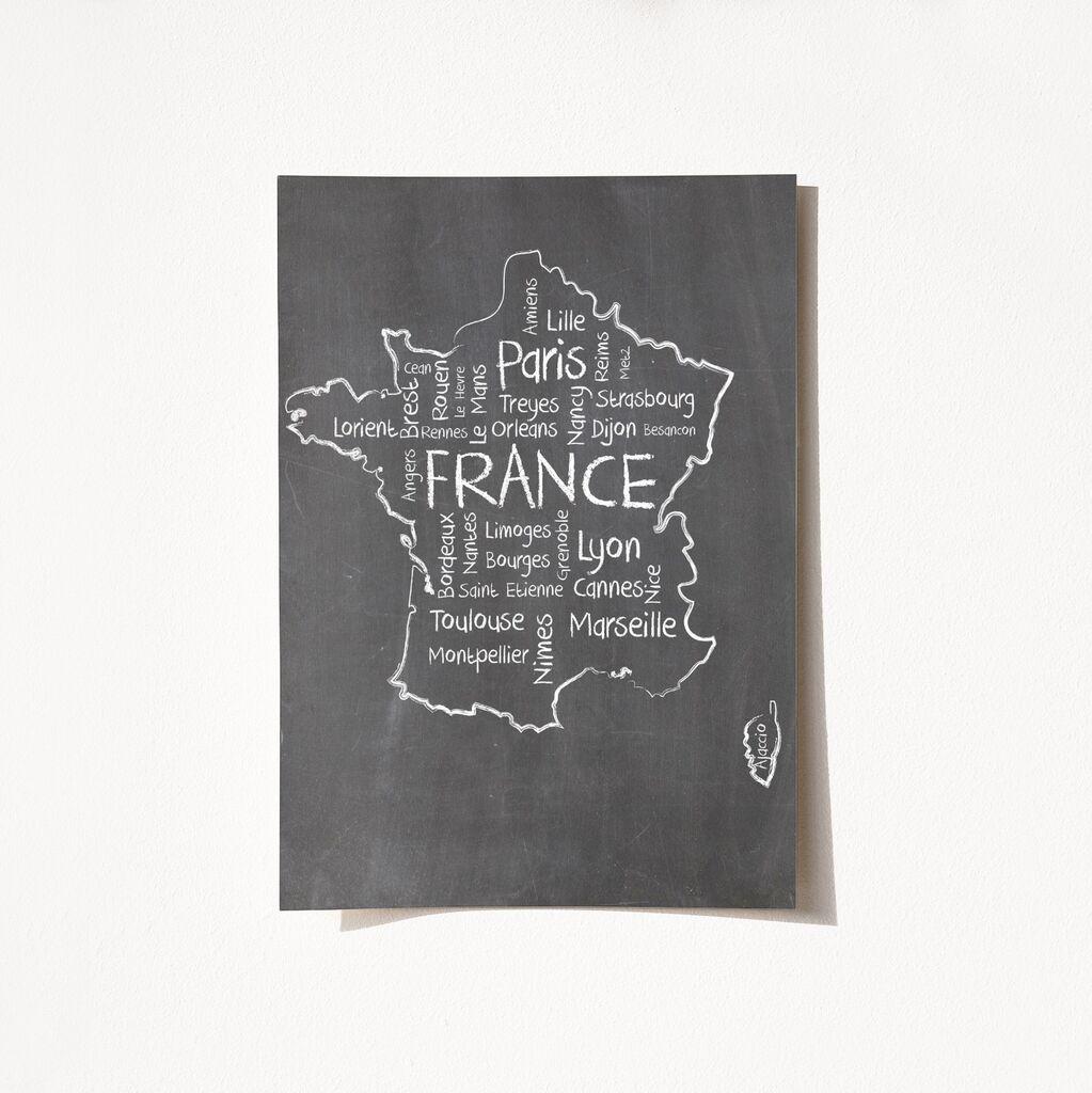 Wallity Poster Map-2058, 21x29,7 cm