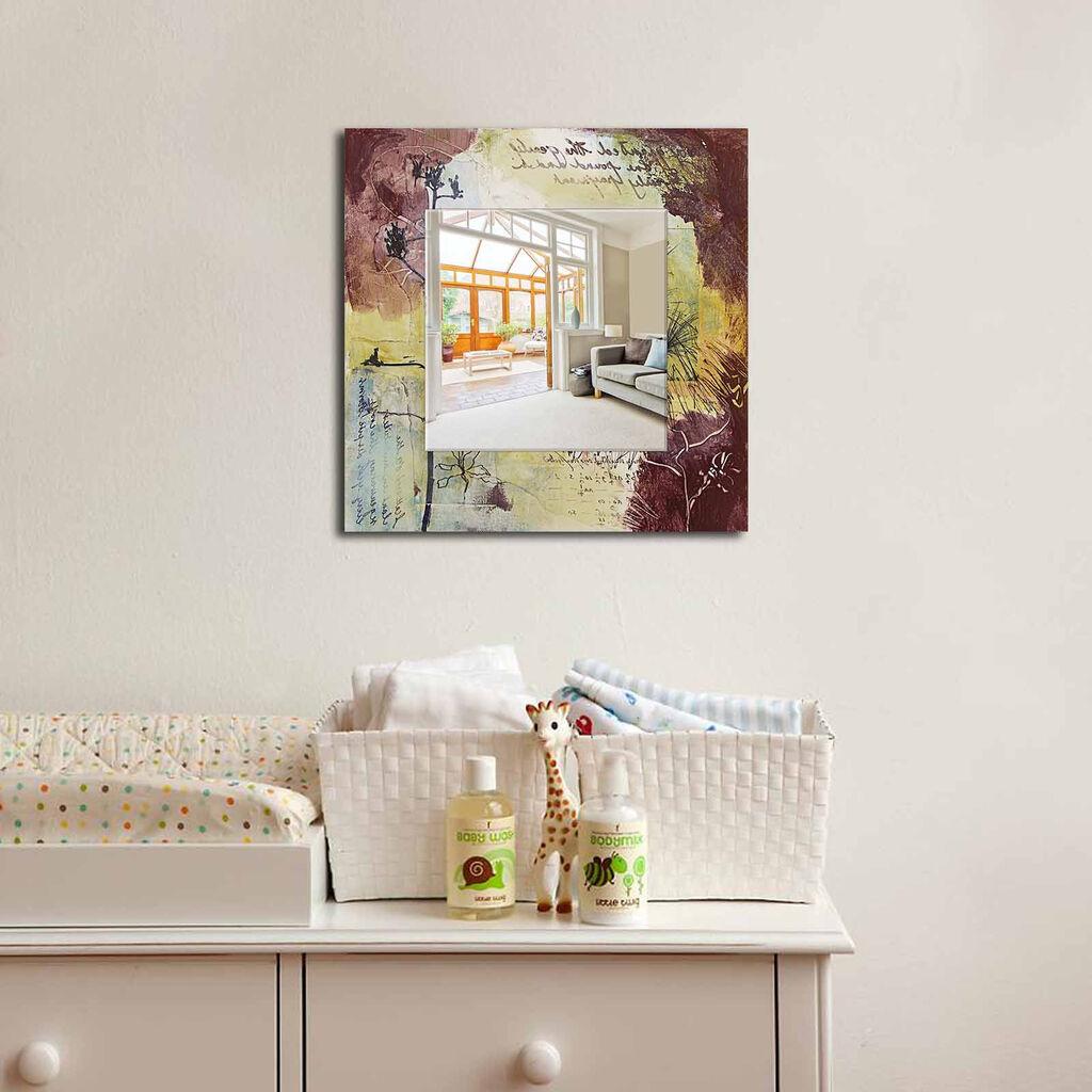 Wallity Ogledalo MA-6, 50x50 cm, Šareno