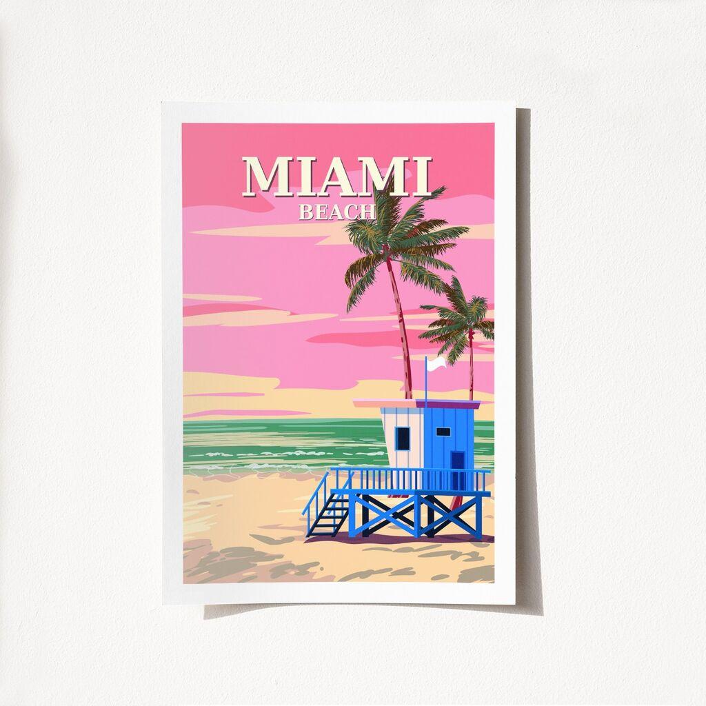 Wallity Poster Miami-2016, 50x70 cm