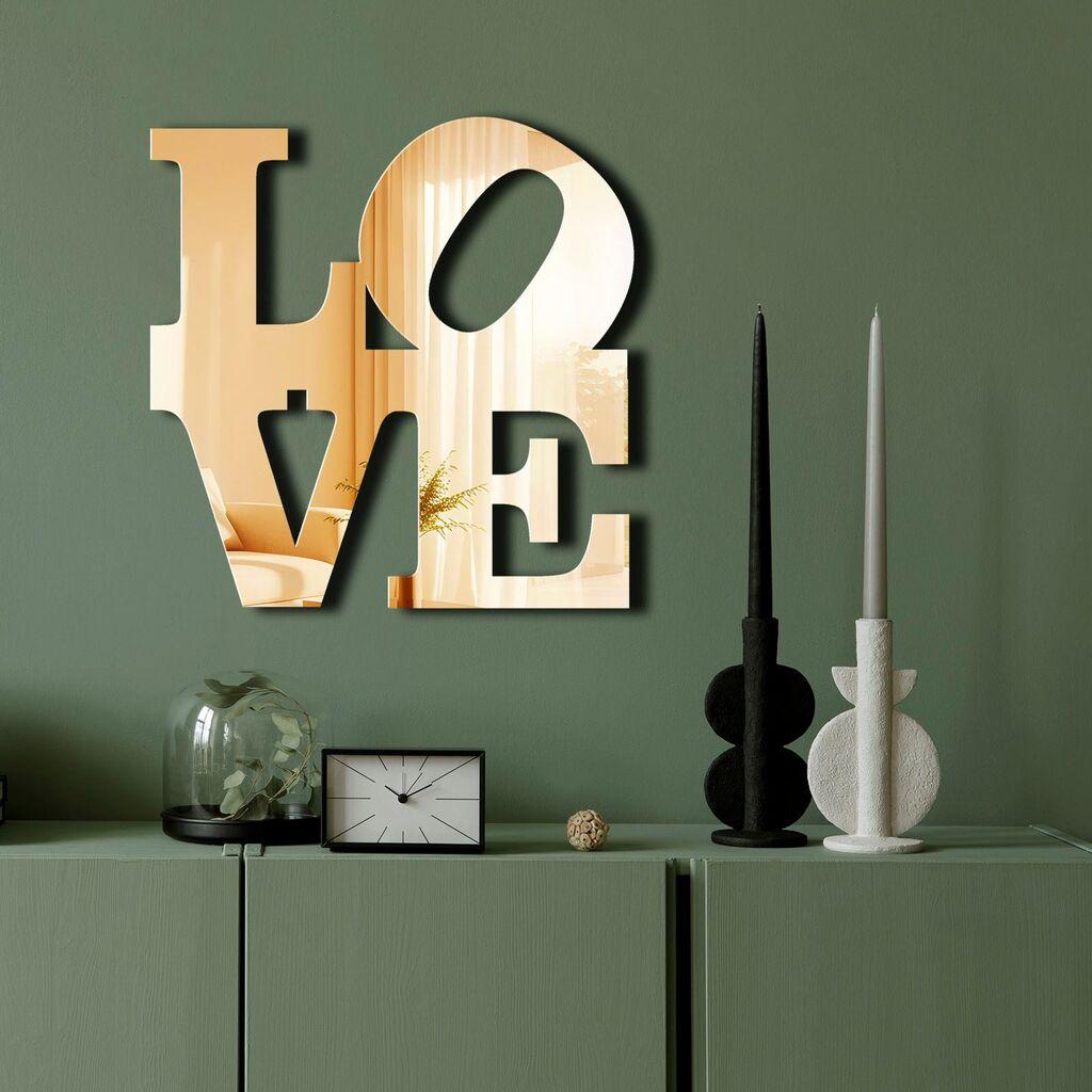 Wallity Ogledalo Ozgl506, 47x48 cm, Zlatne boje