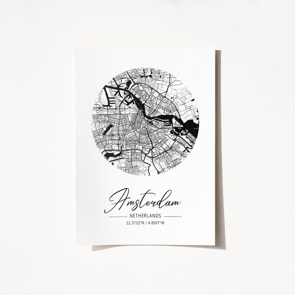 Wallity Poster Amsterdam-2065, 50x70 cm
