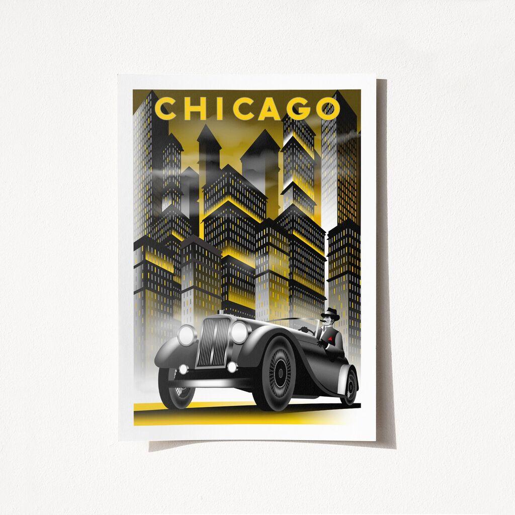 Wallity Poster Chicago-1962, 21x29,7 cm