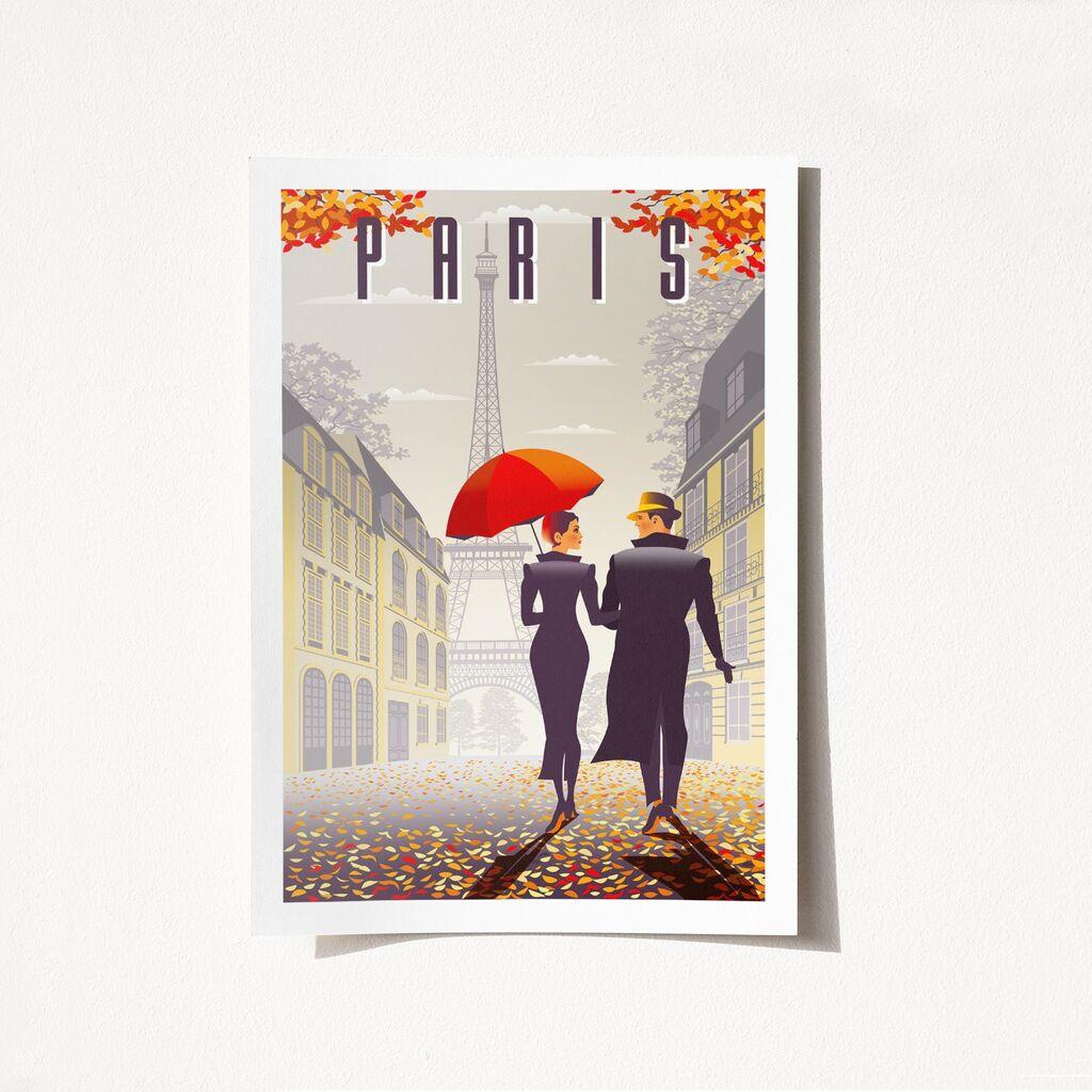 Wallity Poster Paris-1964, 21x29,7 cm