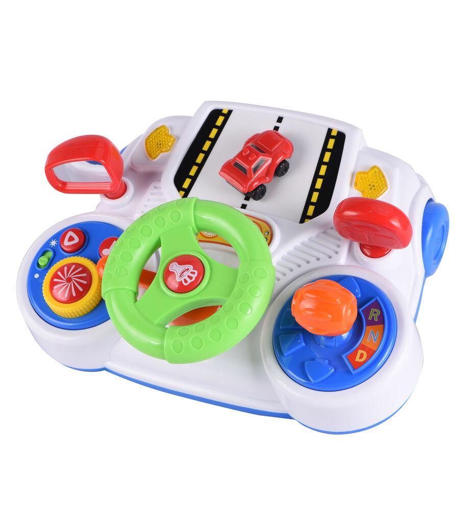 Infunbebe Interaktivna igračka za bebe Auto volan, Šarena
