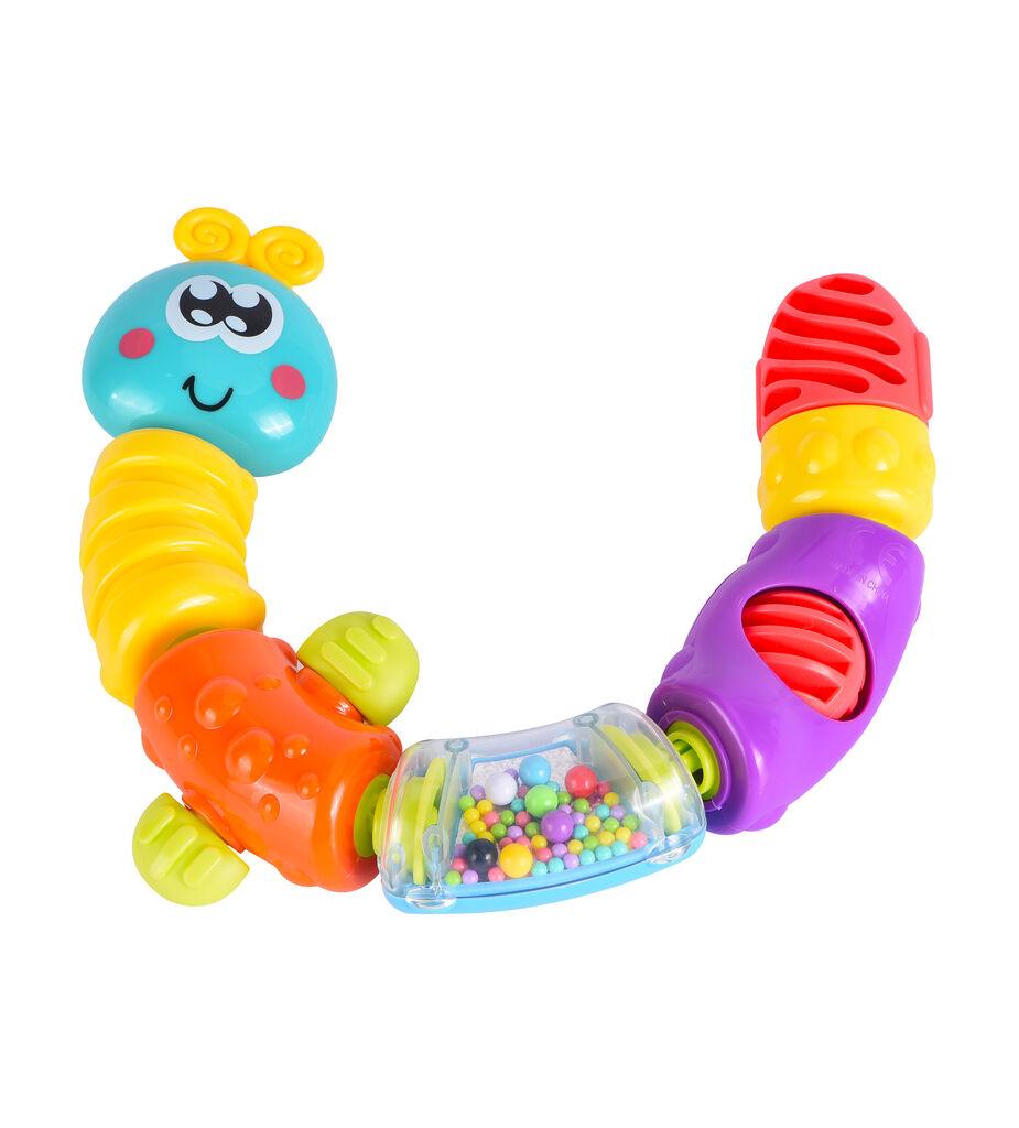 Infunbebe Edukativna igračka za bebe Šašava gusenica, Šarena