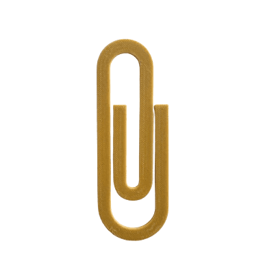 Dot MN Obeleživač za knjige Spajalica, Zlatne boje