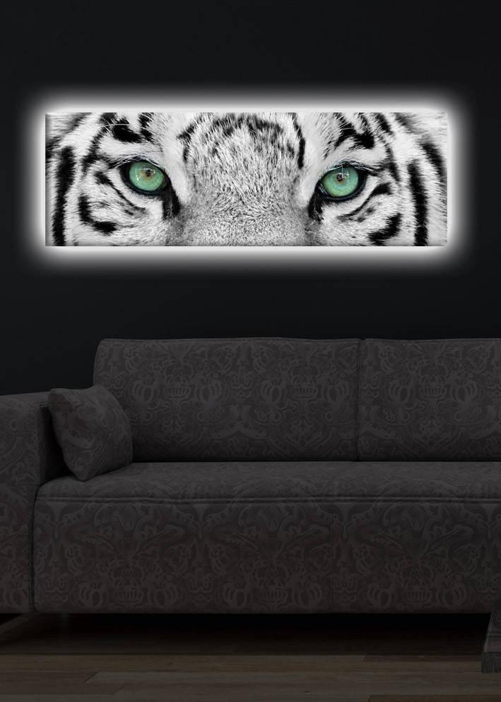 Wallity Slika na platnu sa LED osvetljenjem 30x90cm