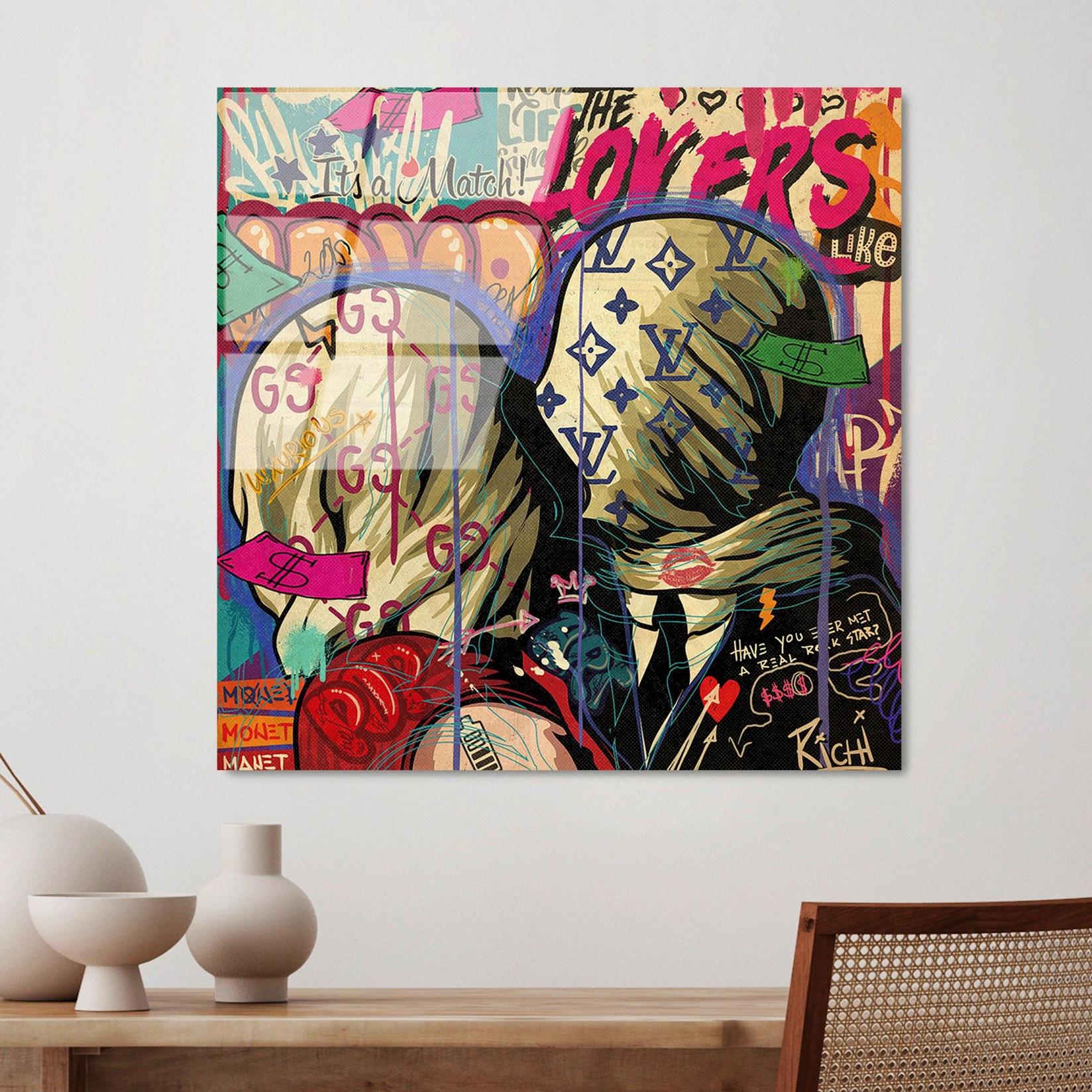 Wallity Slika od kalenog stakla 50x50cm